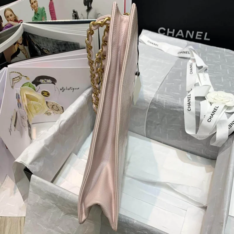 Chanel Shiny Aged Calfskin Shopping Bag As1945