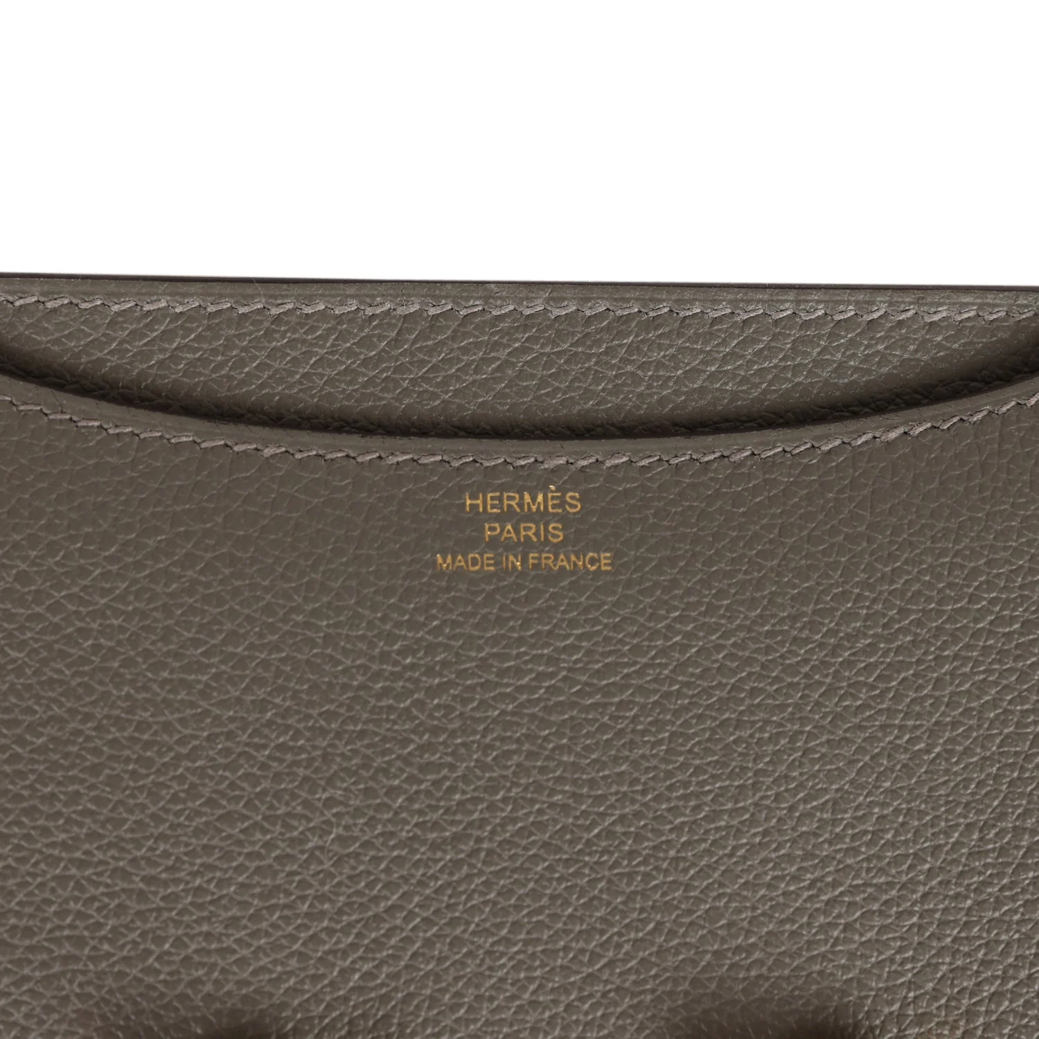 Hermes Constance 1-18 Gris Meyer Verso Evercolor Permabrass Hardware