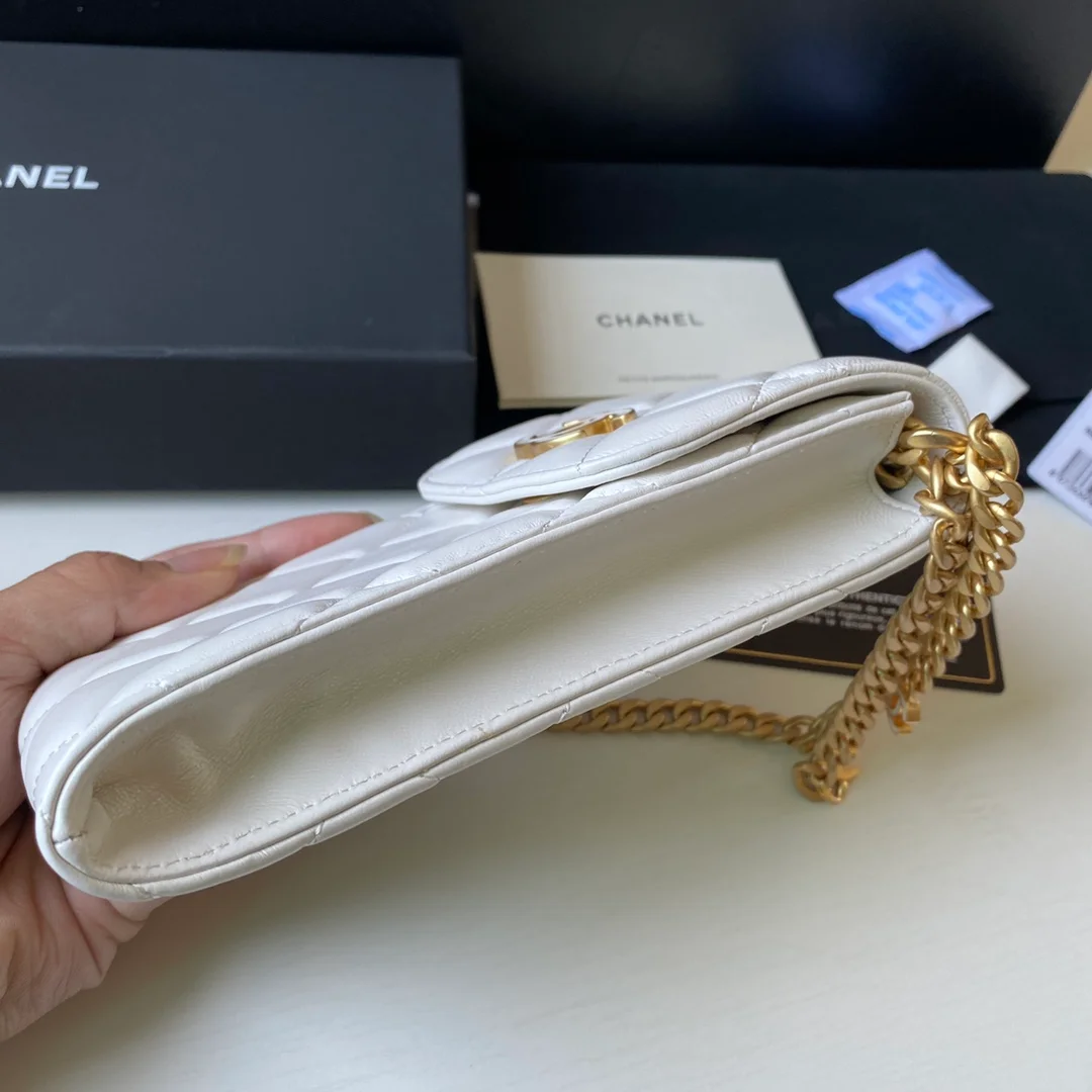Chanel Phone Holder White Bag For Women 15cm/6in