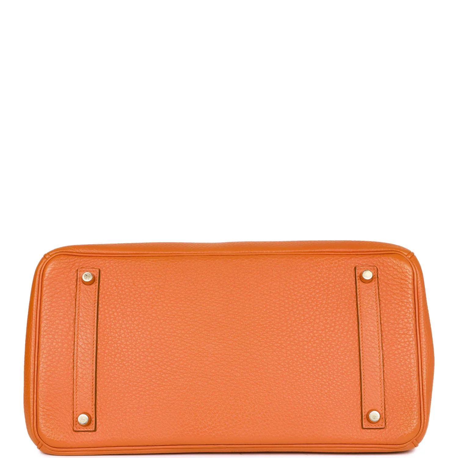 Pre-owned Hermes Birkin 35 Orange H Togo Gold Hardware