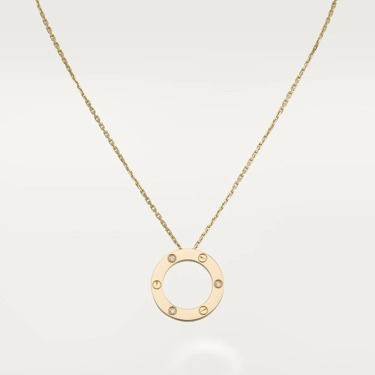 car The London Love Necklace With 3 Diamonds