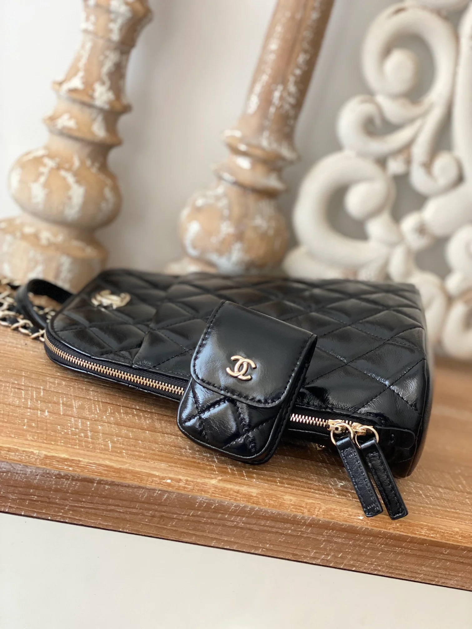 Chanel Rucksack Backpack Black Bag For Women 21cm/8in