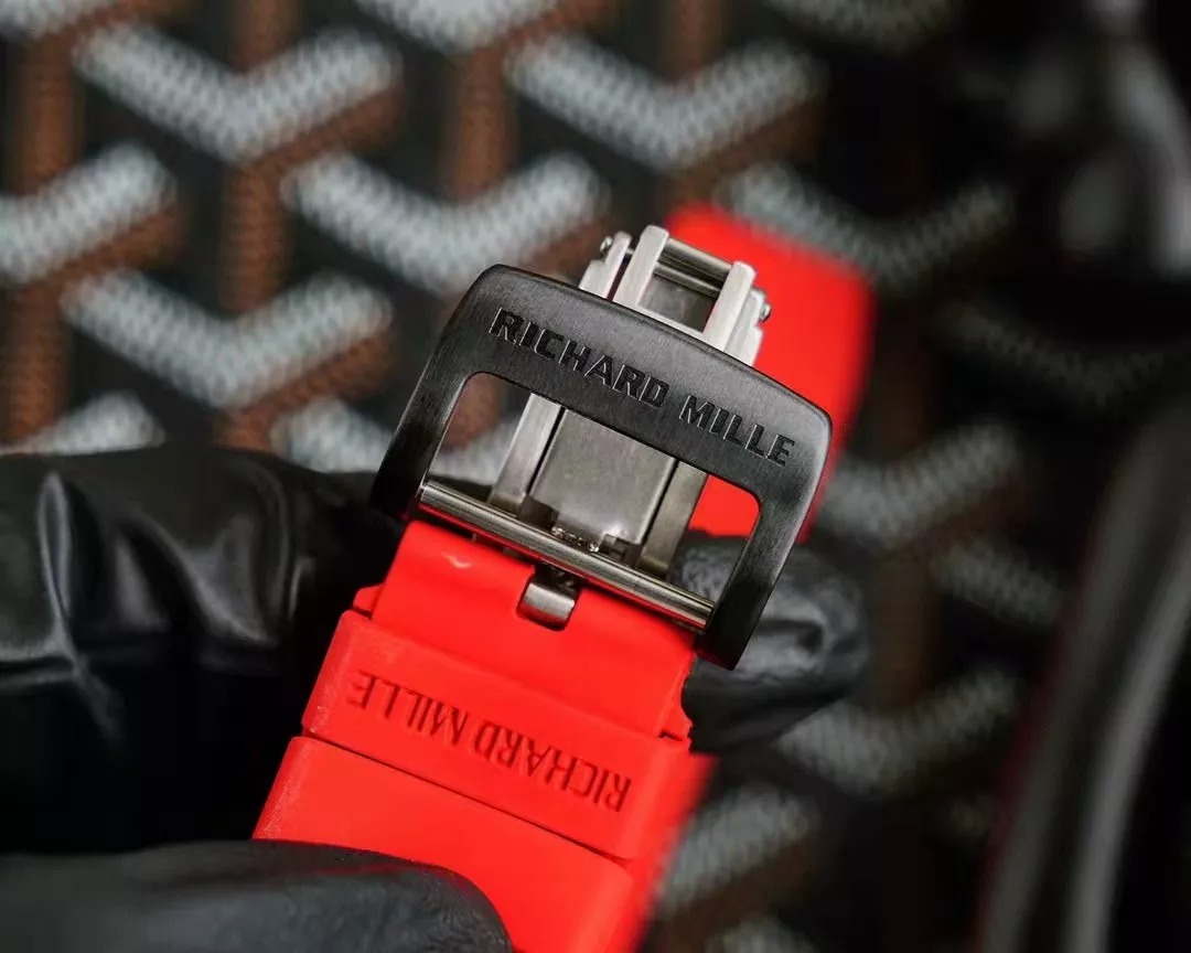 RM 62-01 Tourbillon Vibrating Alarm ACJ Red Bezel Red Rubber Strap RM62-01