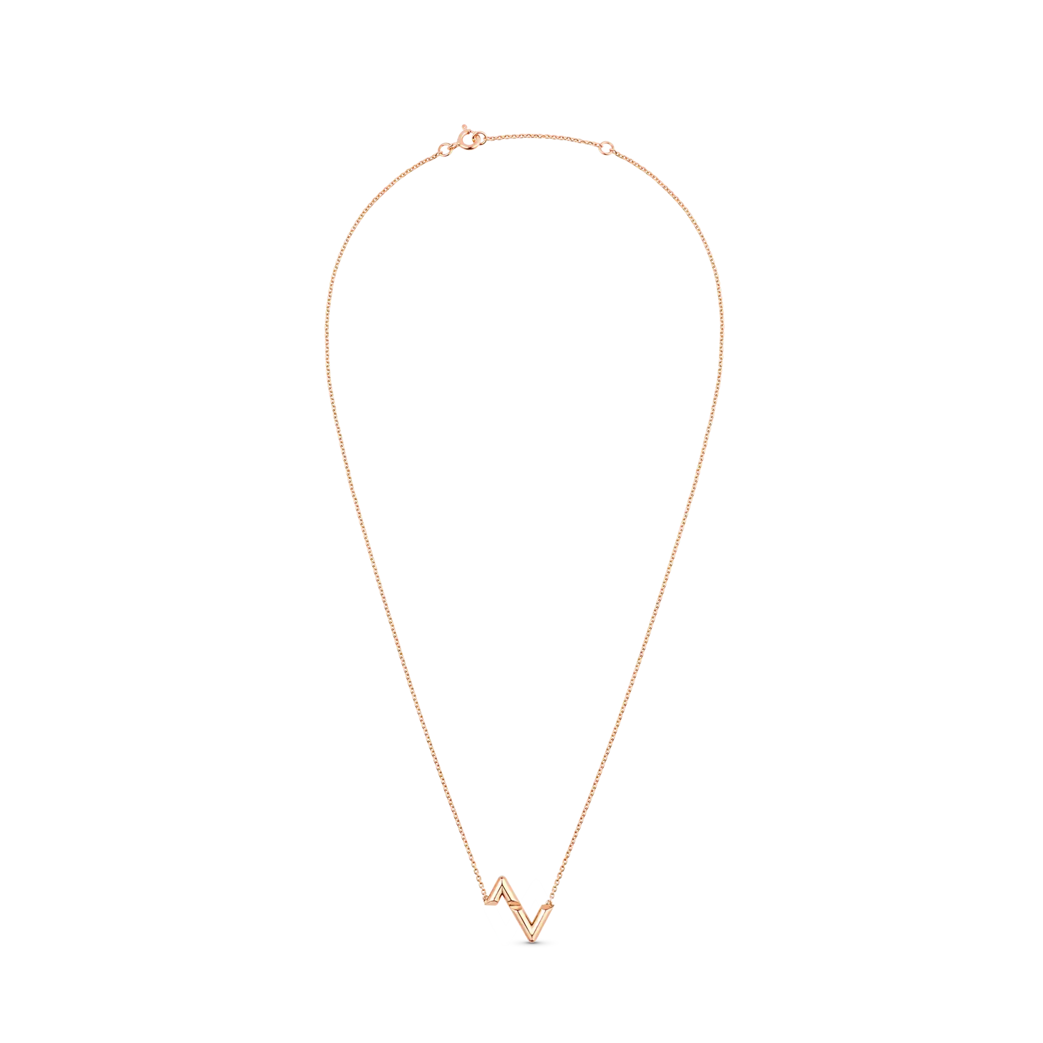 Louis Volt Upside Down Rose Gold Pendant
