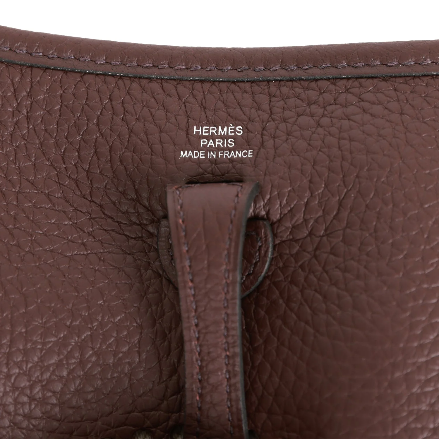 Hermes Evelyne TPM Rouge Sellier Clemence Palladium Hardware