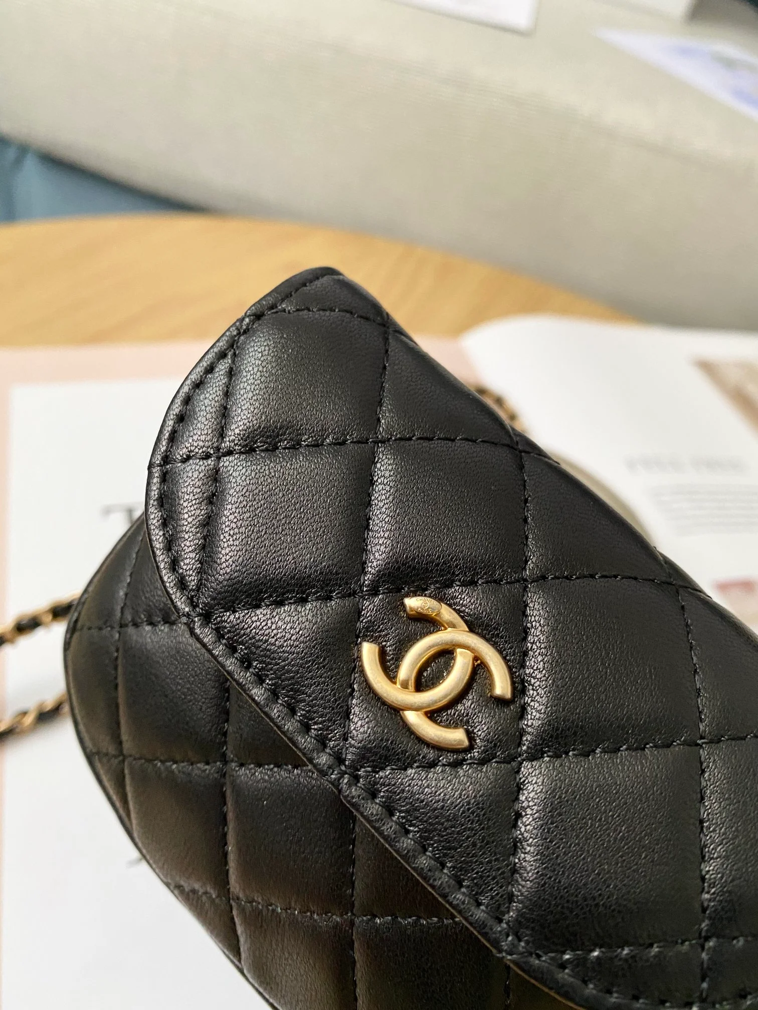 Chanel Mini 1889 Unblocked Metal Ball Black Bag For Women 9cm/3.5in