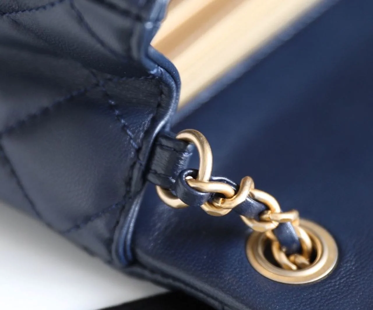 Chanel Mini Flap Bag With CC Ball On Strap Navy Blue For Women, Women’s Handbags, Shoulder And Crossbody Bags 6.7in/17cm AS1786