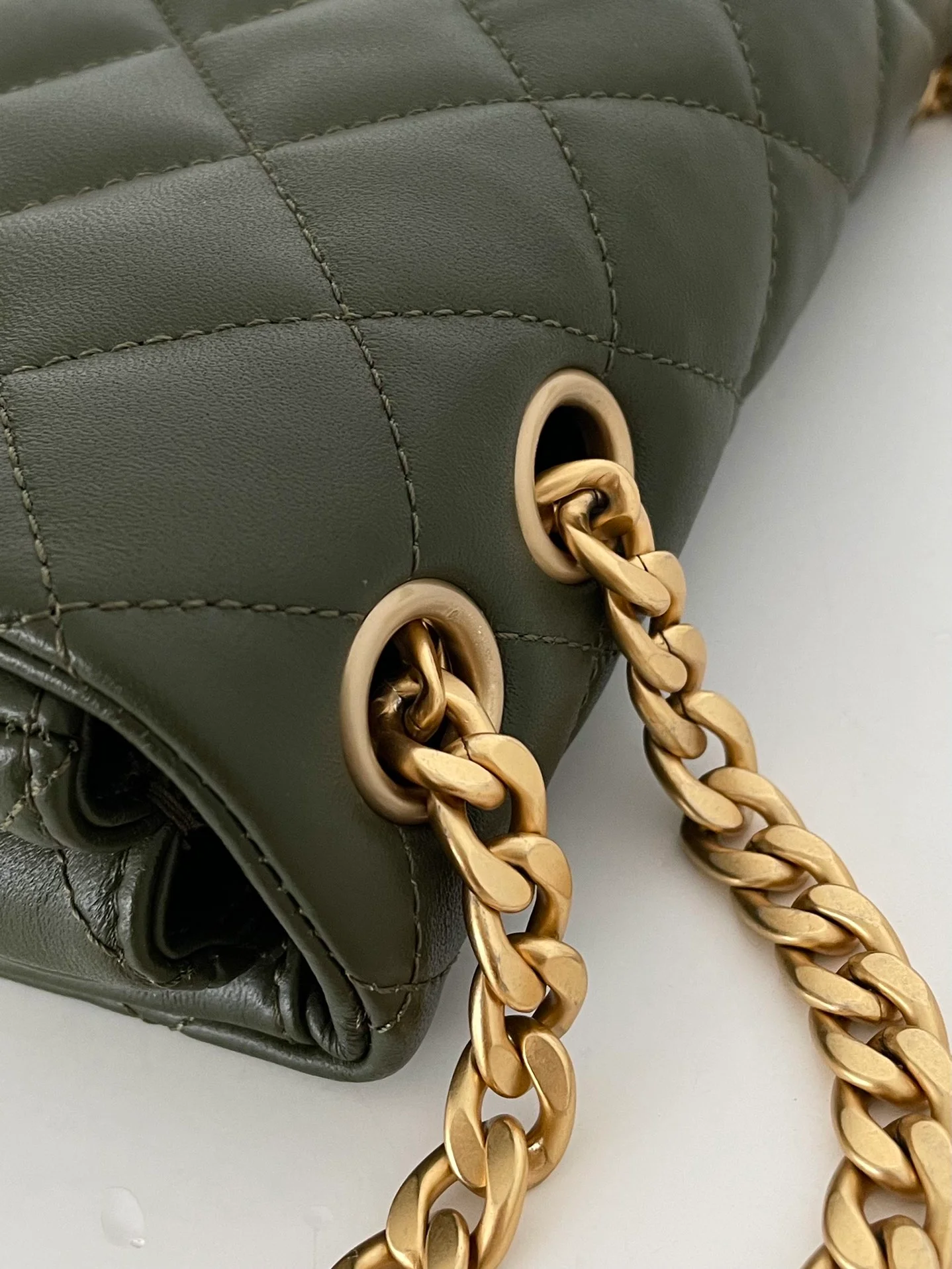 Chanel Small Flap Bag Green For Women, Women’s Bags 8.7in/22cm