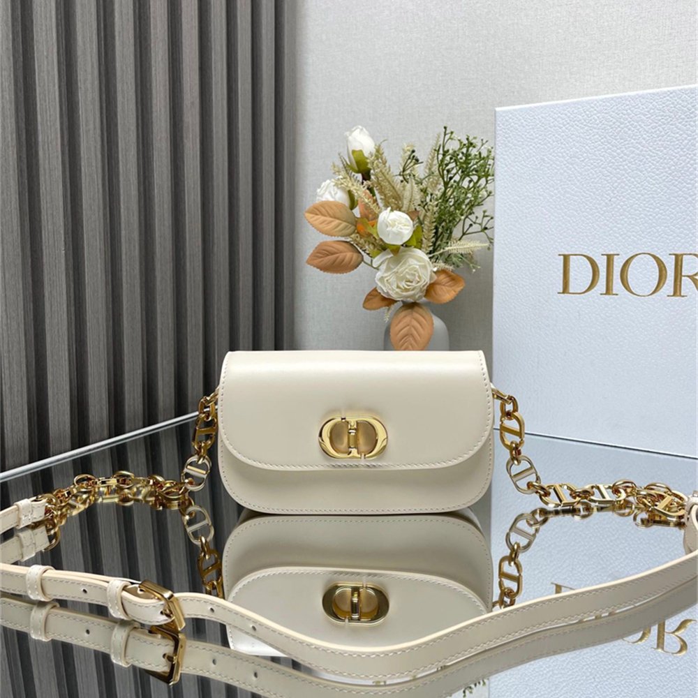 Dior 30 Montaigne Avenue Bag White Box Calfskin