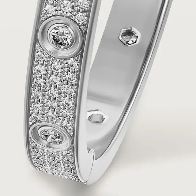 CAR LOVE BRACELET, DIAMOND-PAVED
