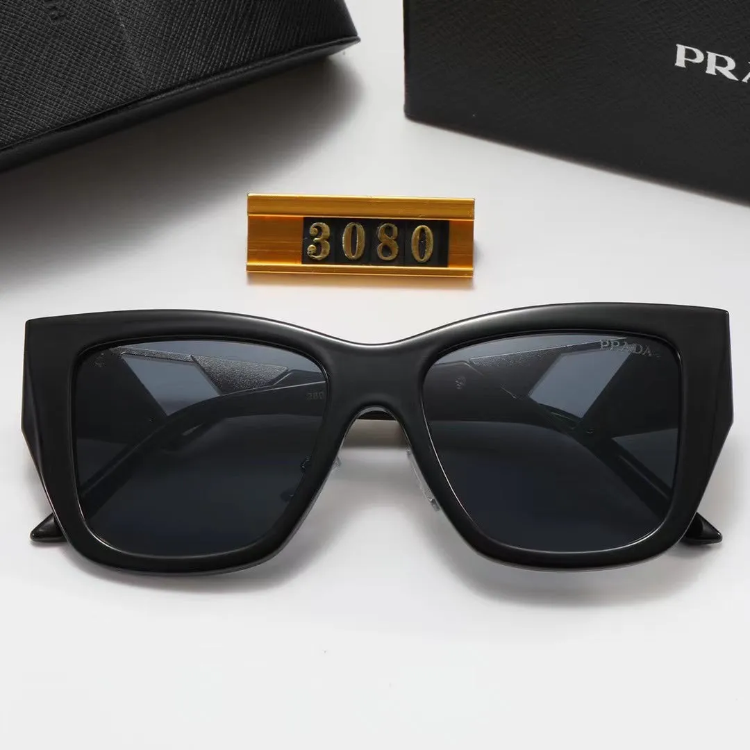 6-color fashion PA letter triangle hollow print sunglasses