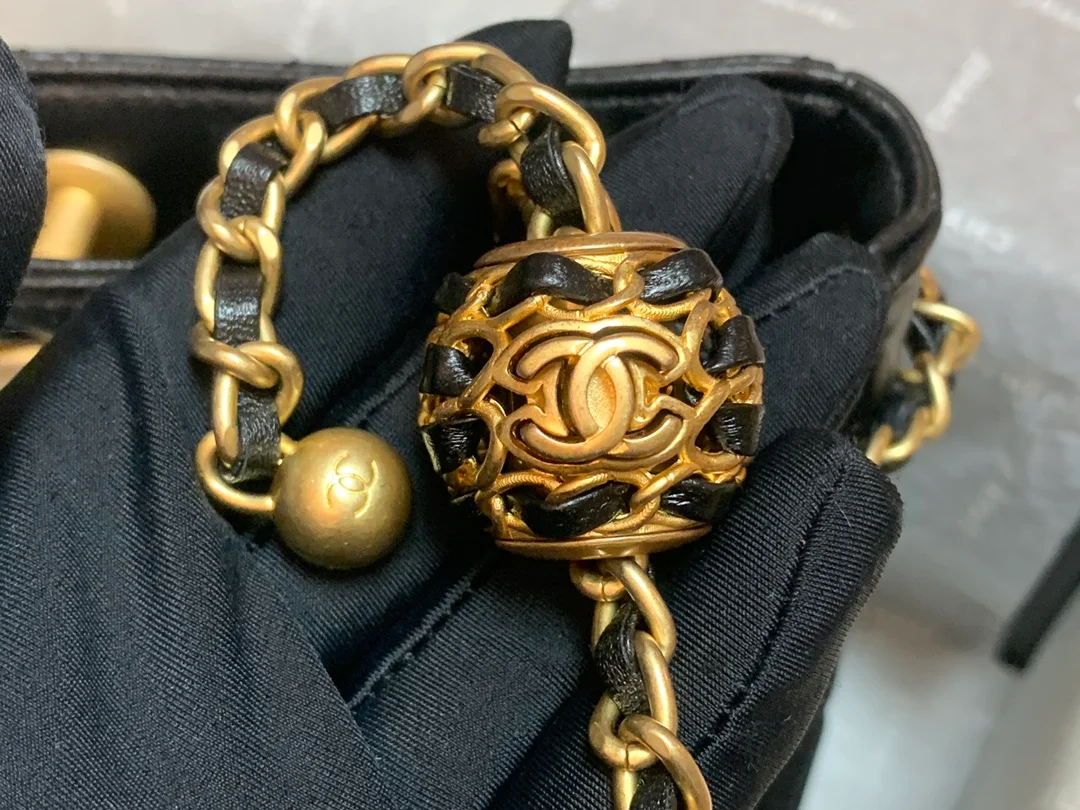 Chanel Hobo Handbag Black Bag For Women 16cm/6in