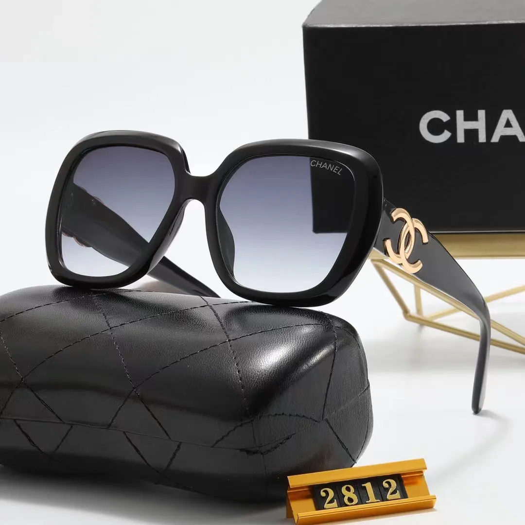 6-color fashion double C letter sunglasses