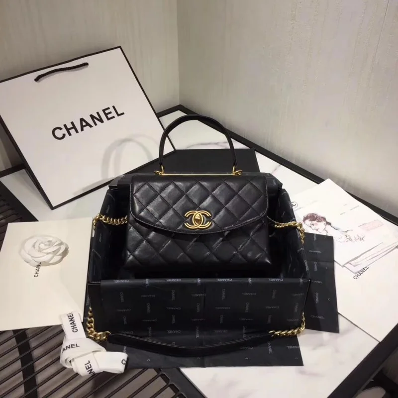 Chanel Flap Bag With Top Handle As1174
