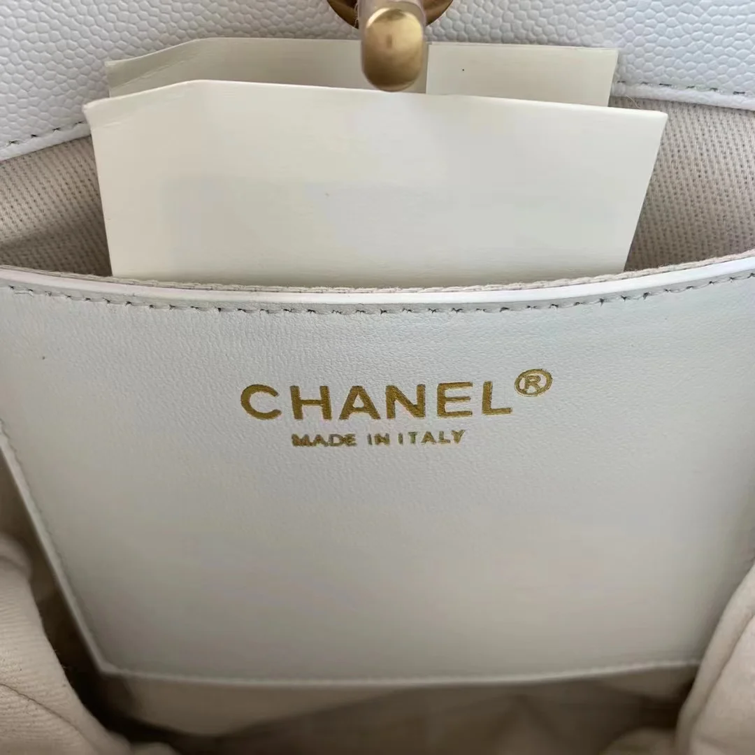 Chanel Small Shopping Bag White For Women, Women’s Bags 9in/23cm