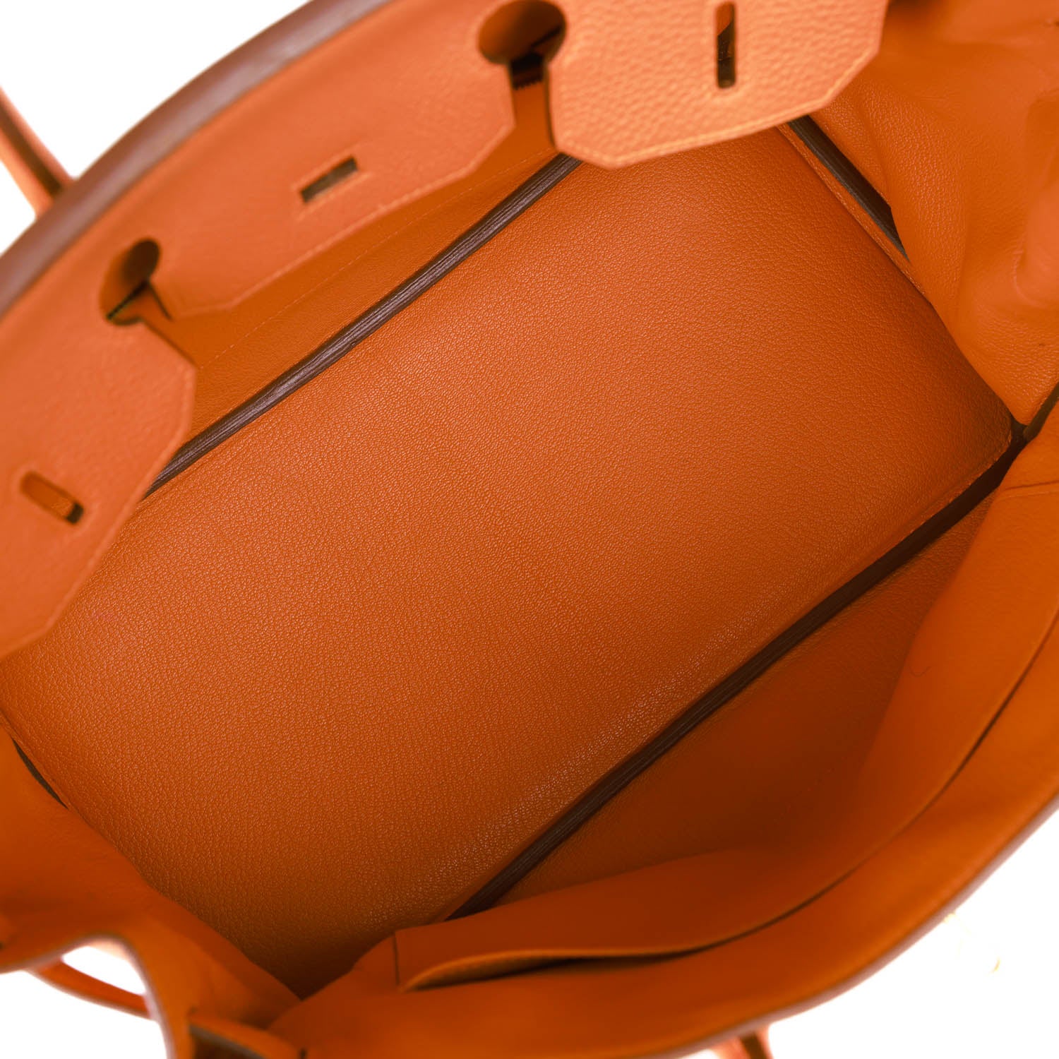 Pre-owned Hermes Birkin 35 Orange H Togo Gold Hardware