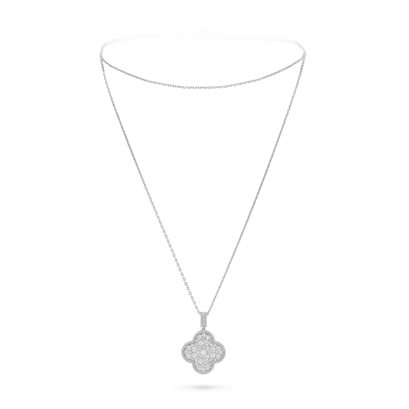 Magic Alhambra Long Necklace, Single Pendant