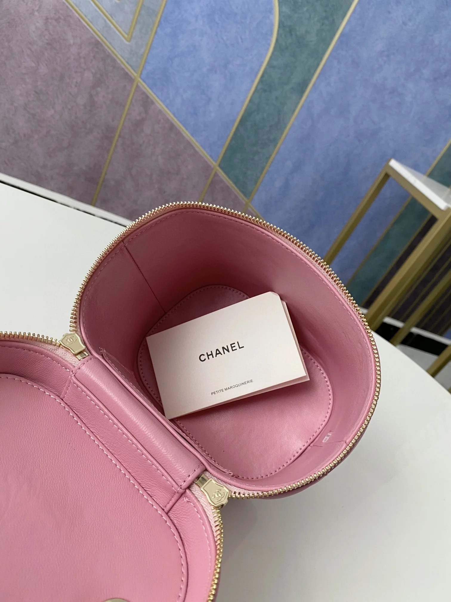 Chanel Vanity Case Gold Hardware Pink For Women, Women’s Handbags, Shoulder Bags 9.4in/24cm
