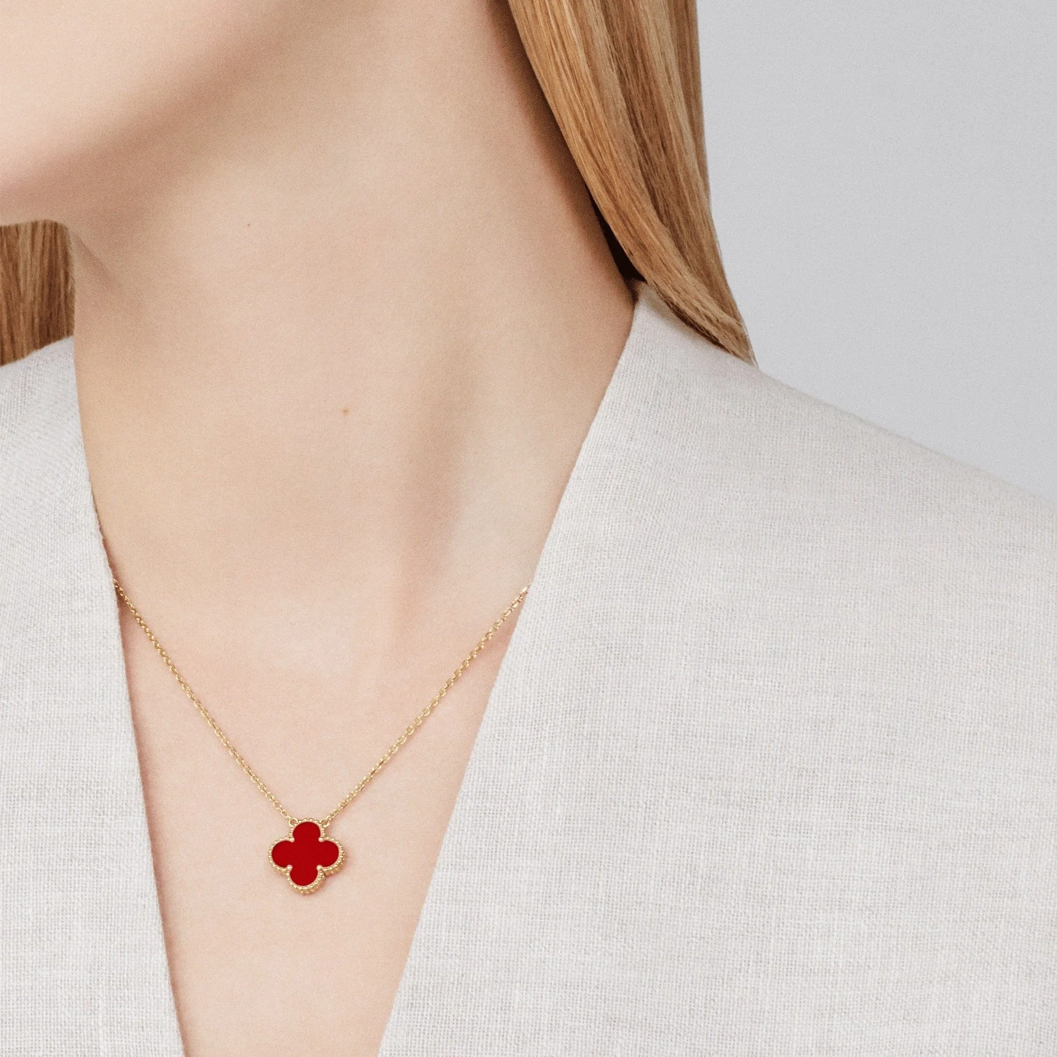 Inspired VA Sweet Alhambra Clover Leaf Necklace