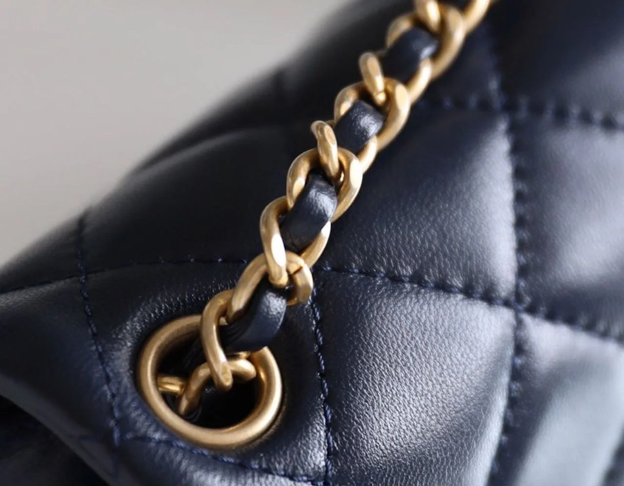 Chanel Mini Flap Bag With CC Ball On Strap Navy Blue For Women, Women’s Handbags, Shoulder And Crossbody Bags 6.7in/17cm AS1786