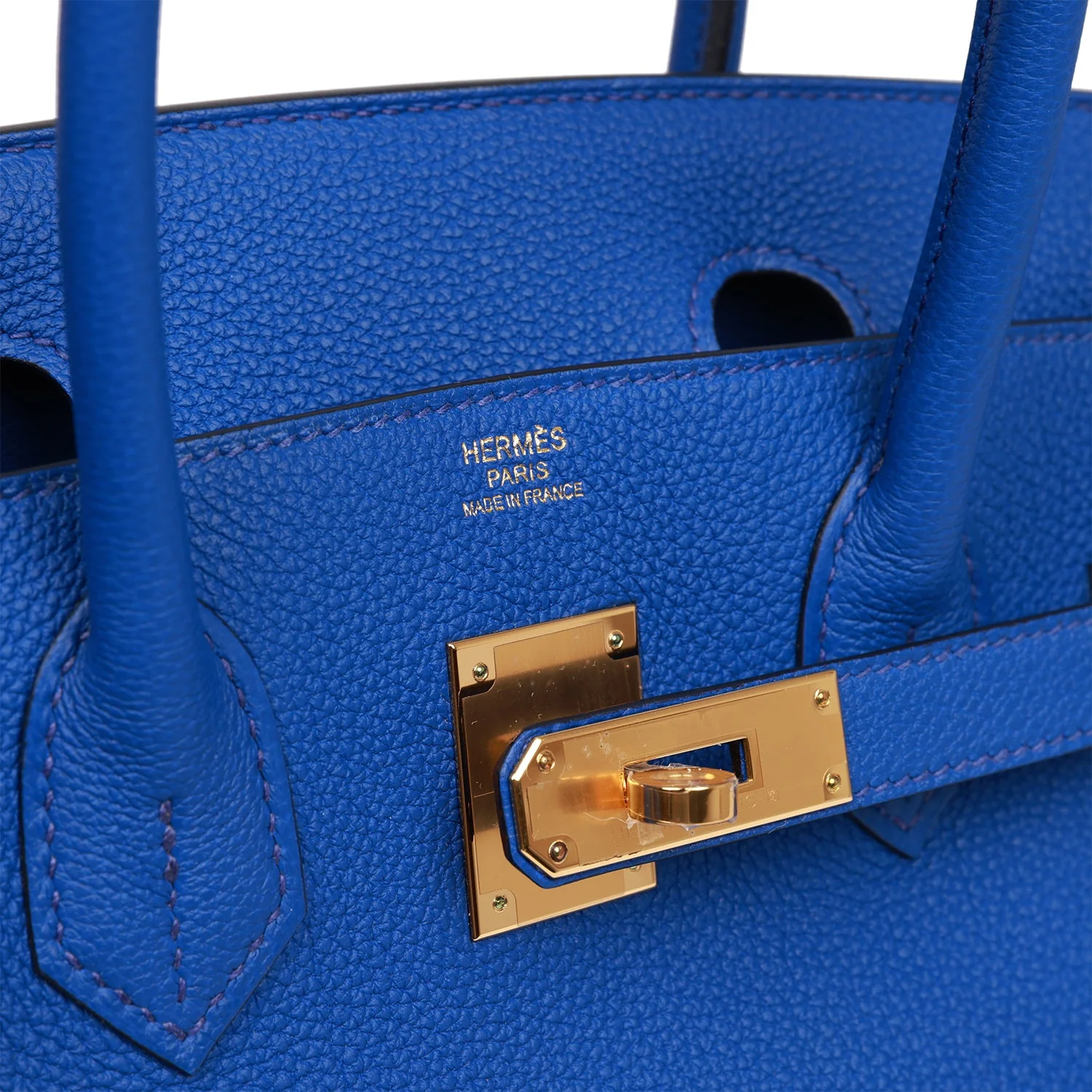 Hermes Birkin 30 Bleu Royal Togo Gold Hardware