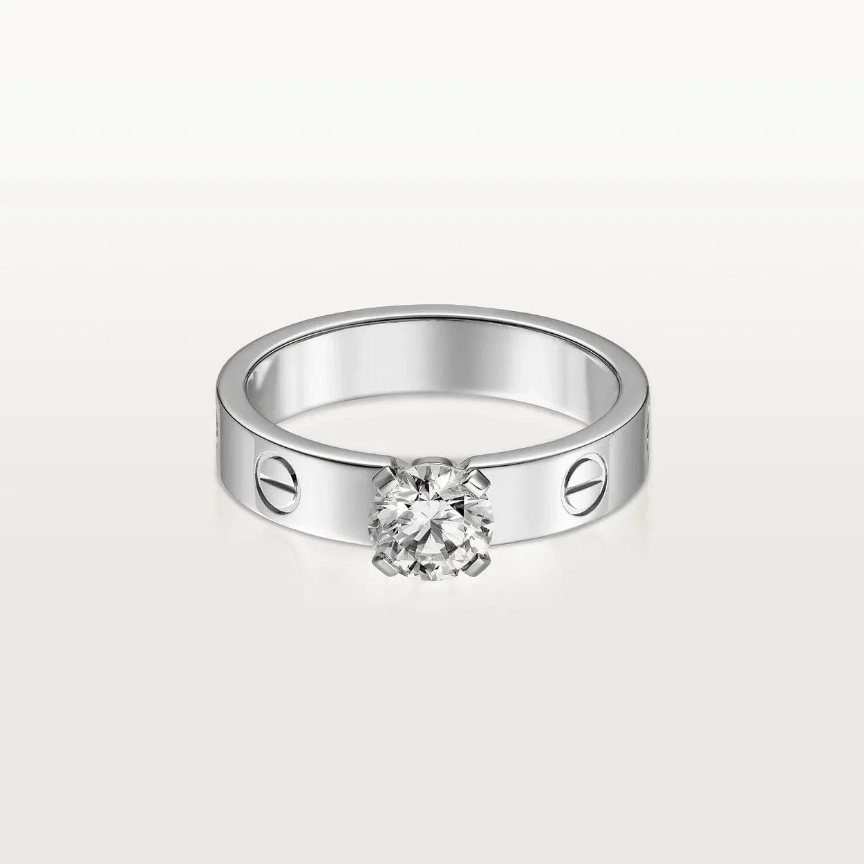 car The LOVE SOLITAIRE Ring With Diamond
