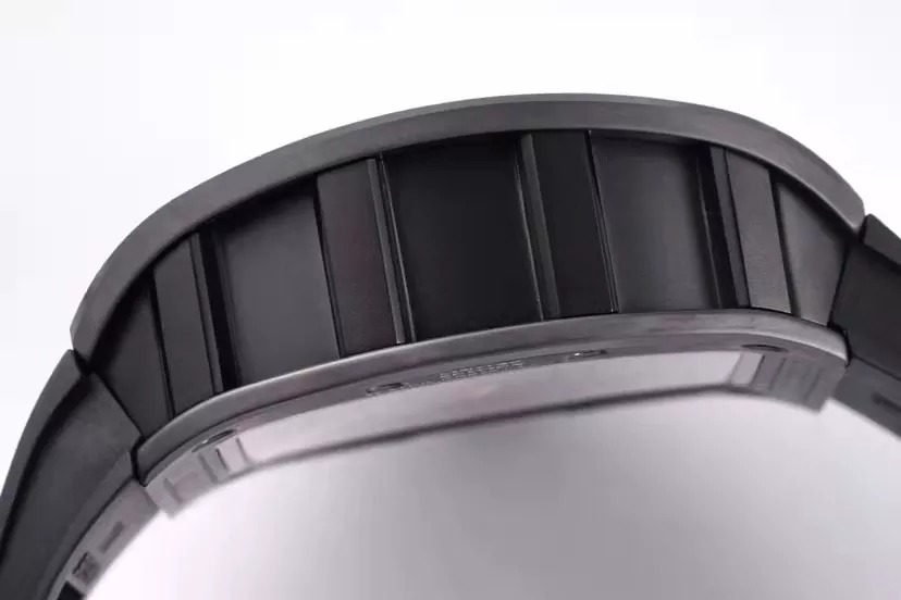 RM 52-01 Skull Golden Dial Black Bezel Black Rubber Strap JB Tourbillon