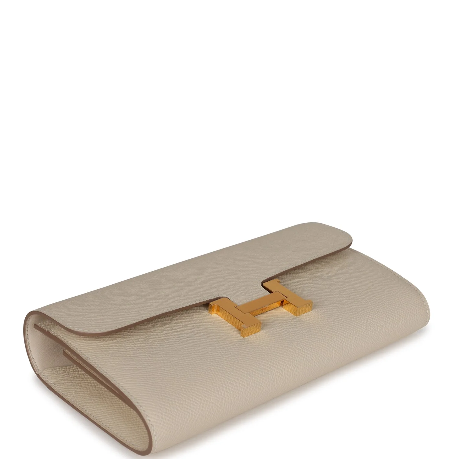 Hermes Constance To Go Wallet Craie Epsom Gold Hardware