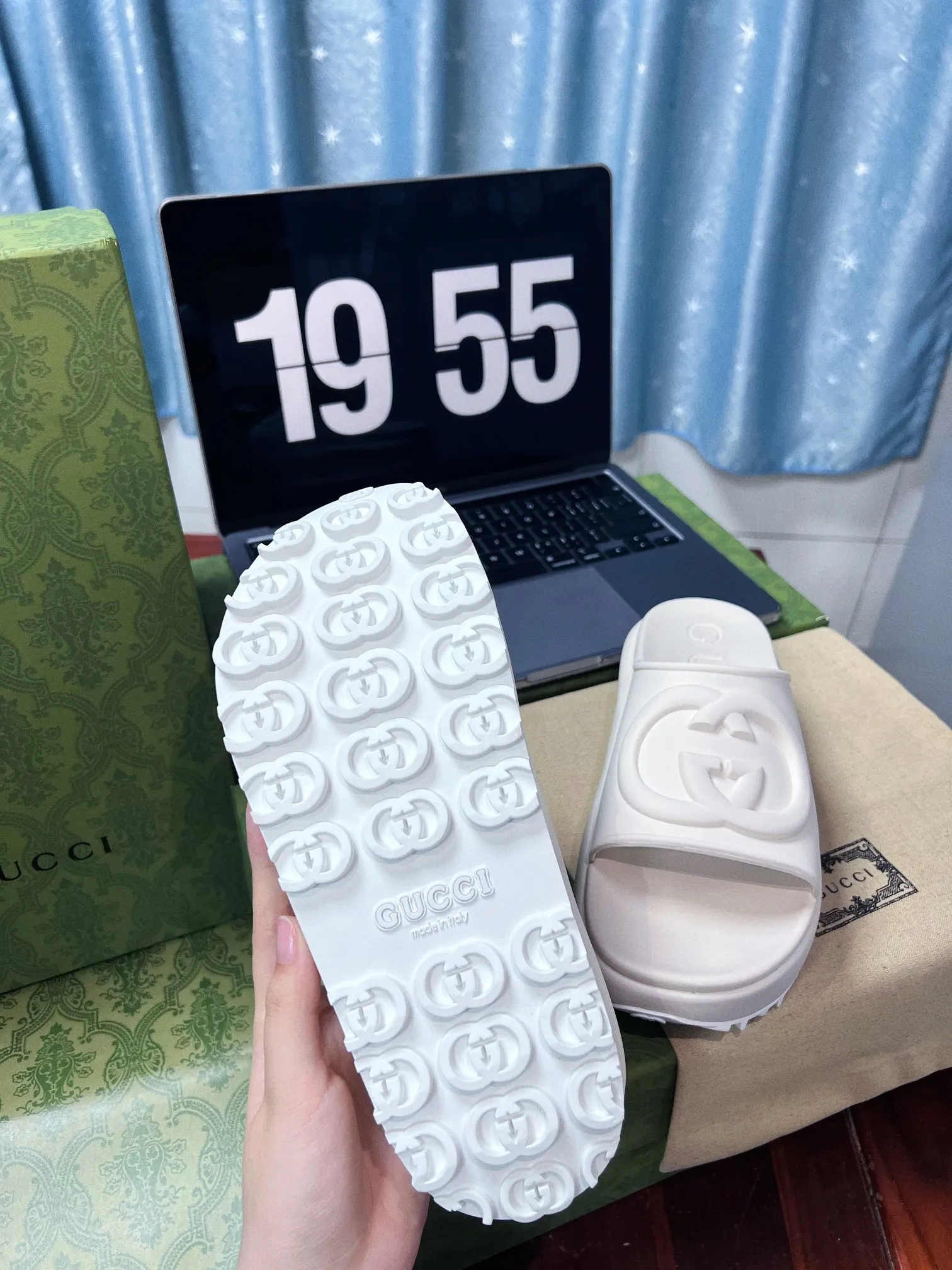 GG new arrival slippers heels 4-5 cm