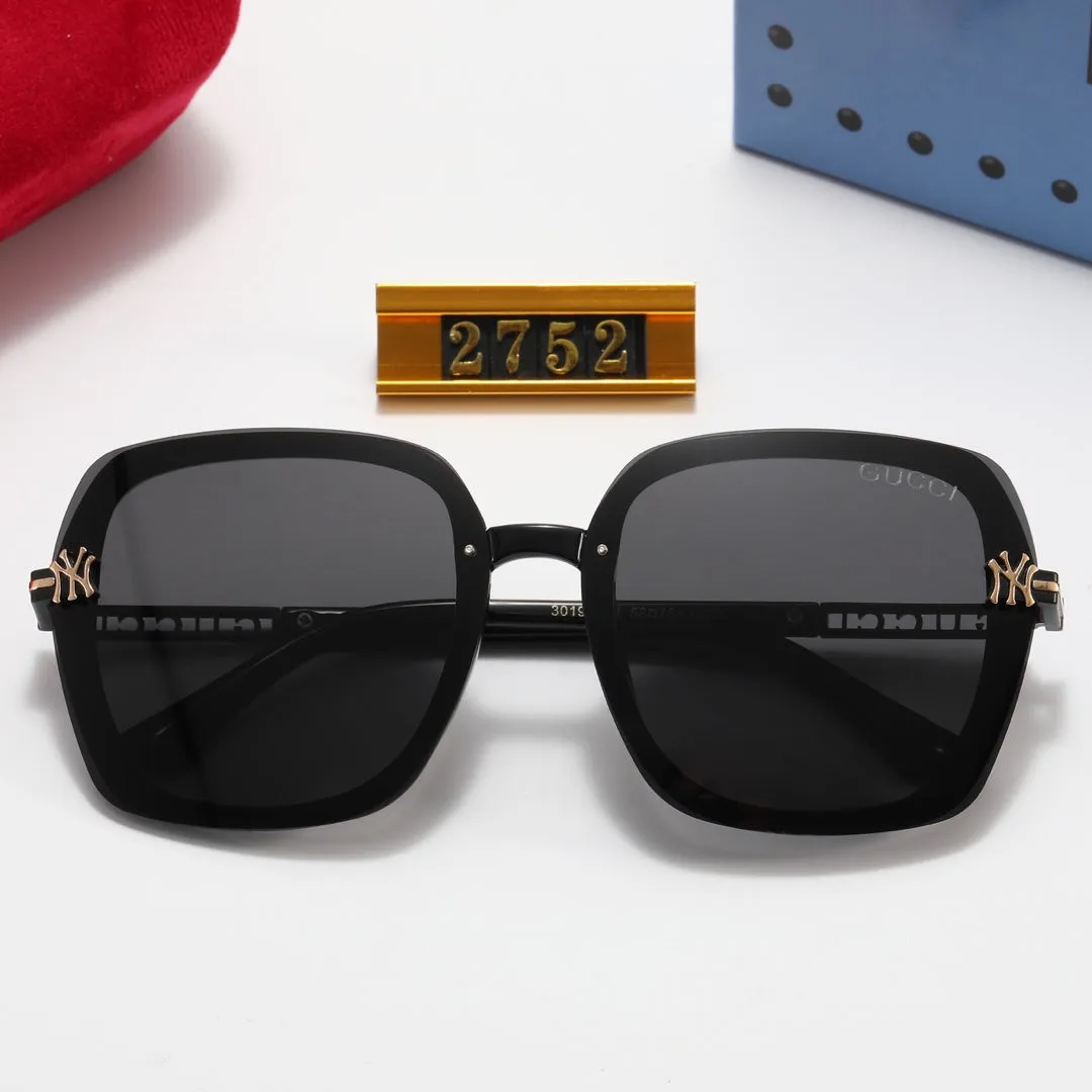 5 Colors Fashion Oval Hollow Double G Polarized Sunglasses