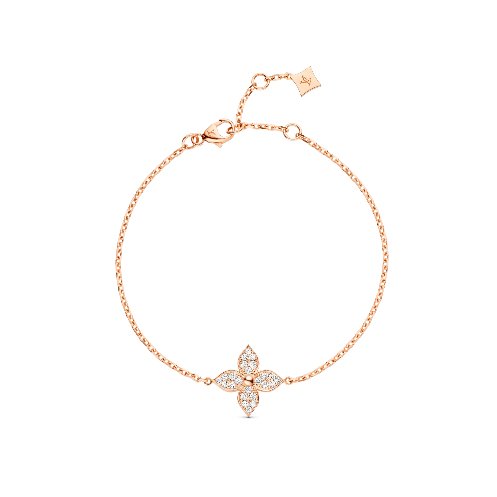 Star Blossom rose gold and diamond bracelet