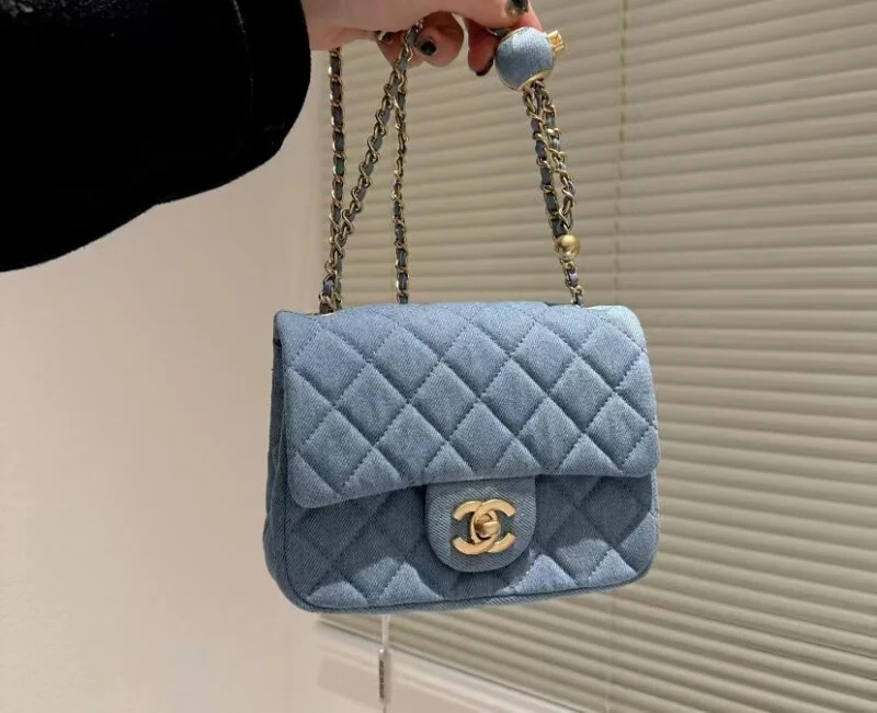 Chanel Velvet With Strass Charm Strap As1786 Mini Flap Bag