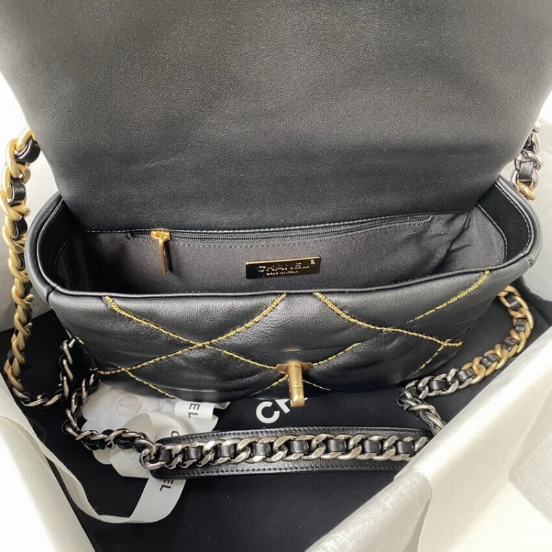 Chanel 19 Flap Bag Black As1160 B03215