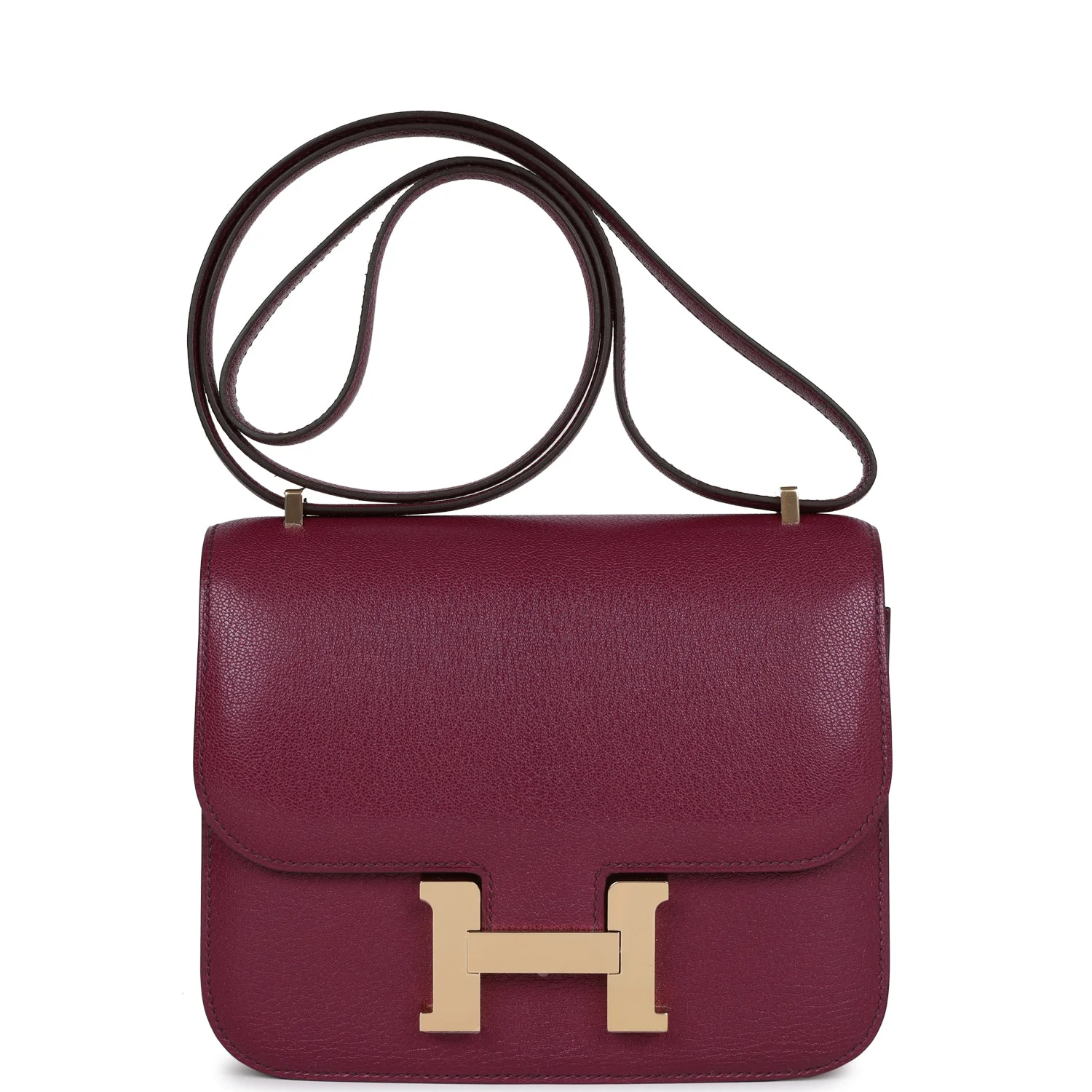 Hermes Constance 18 Anemone Chevre Chamkila Permabrass Hardware