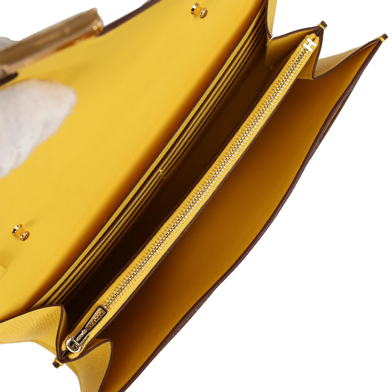 Hermes Constance To Go Wallet Jaune De Naples Epsom Gold Hardware