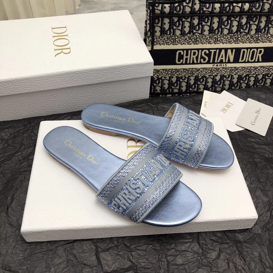 D new arrival women slippers with diamond