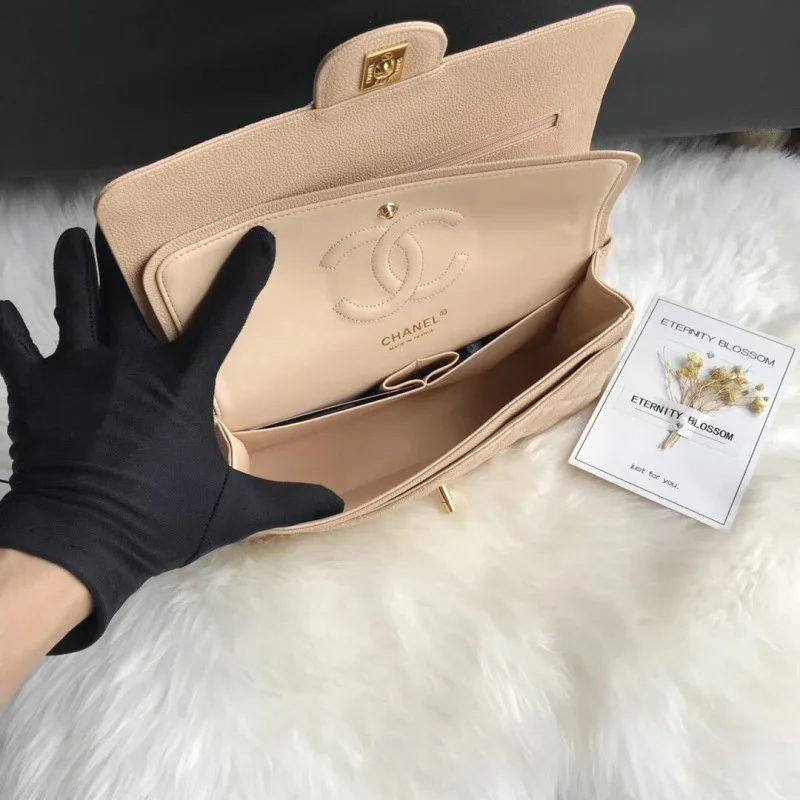 Chanel Caviar Calfskin Class-Flap Bag A01112