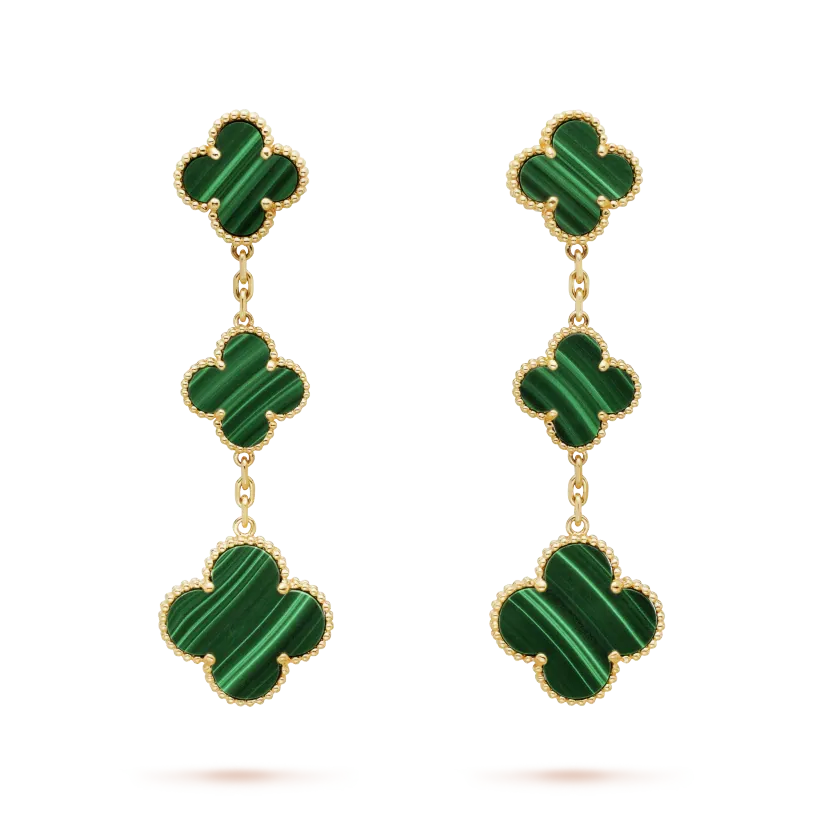 Magic Alhambra Earrings, 3 Charms
