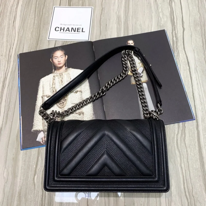 Chanel Calfskin Boy Chanel Handbag A67086