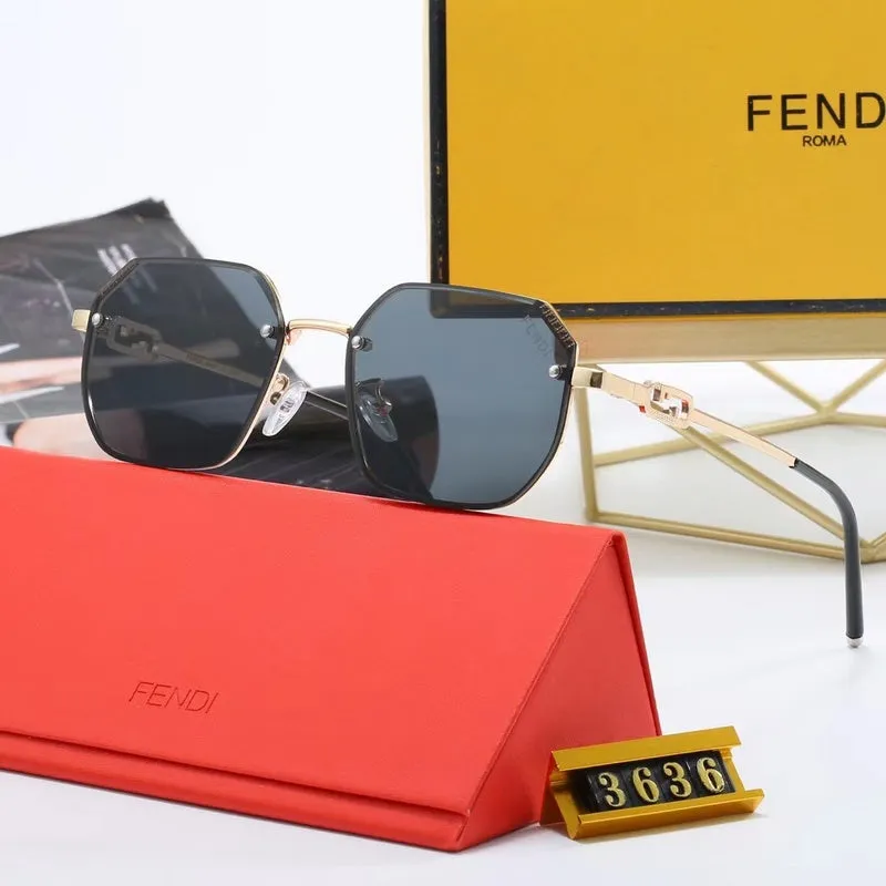 5-color fashionable FF letter polarized sunglasses