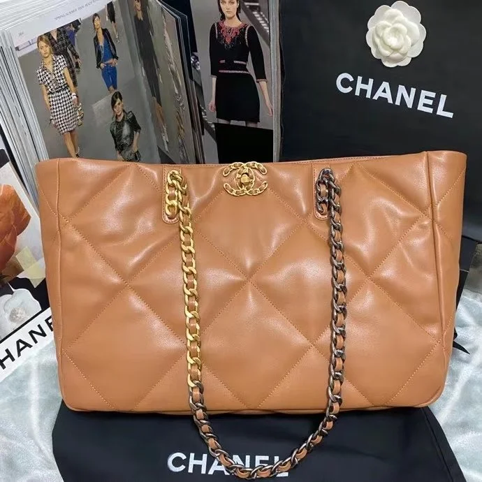 Chanel Shopping Chanel Bag 19 Brown For Women, Women’s Bags 16in/41cm
