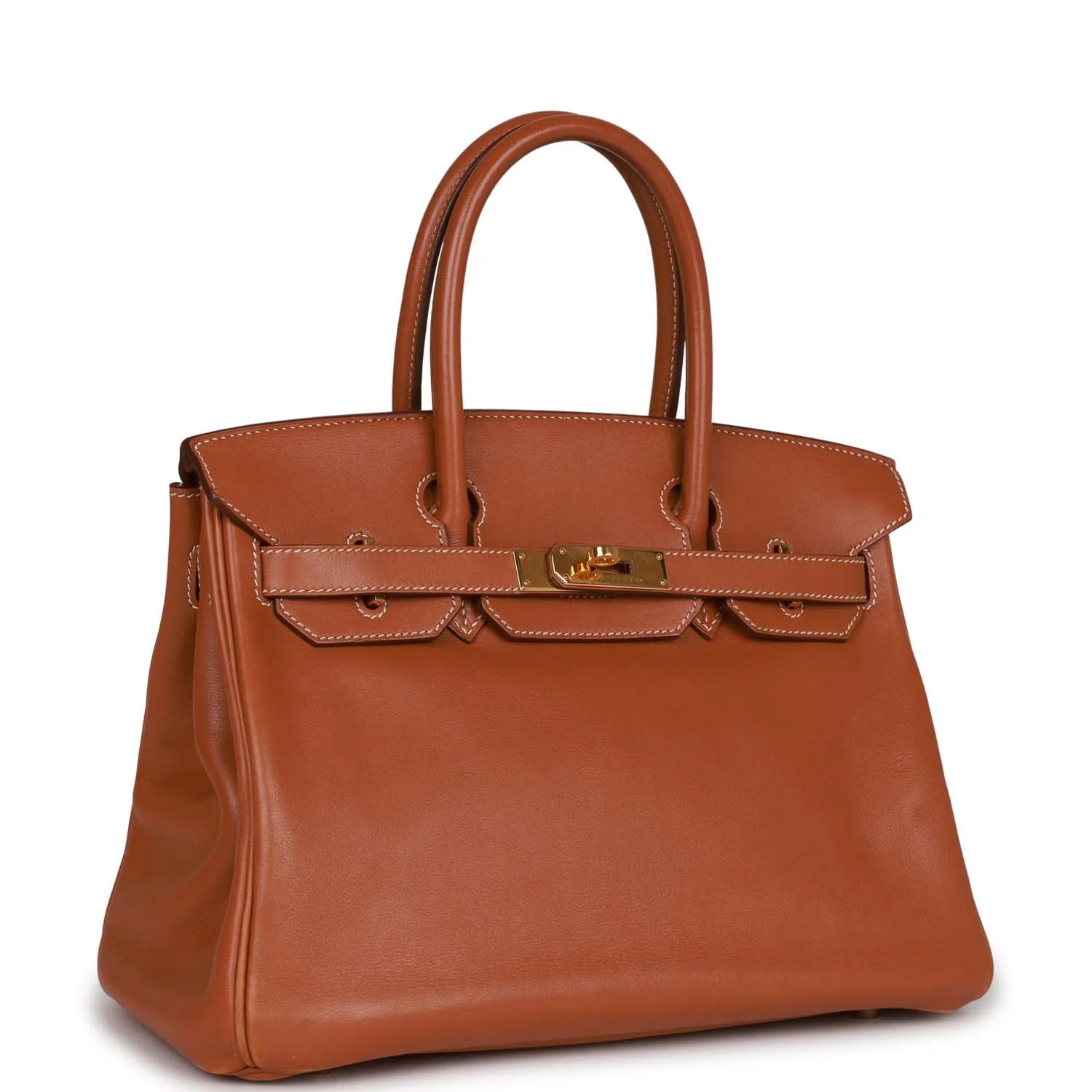 Pre-owned Hermes Birkin 30 Fauve Swift Gold Hardware