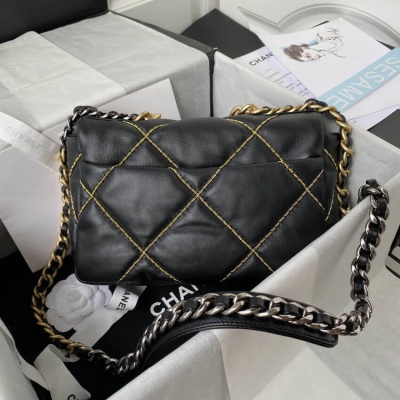 Chanel 19 Flap Bag Black As1160 B03215