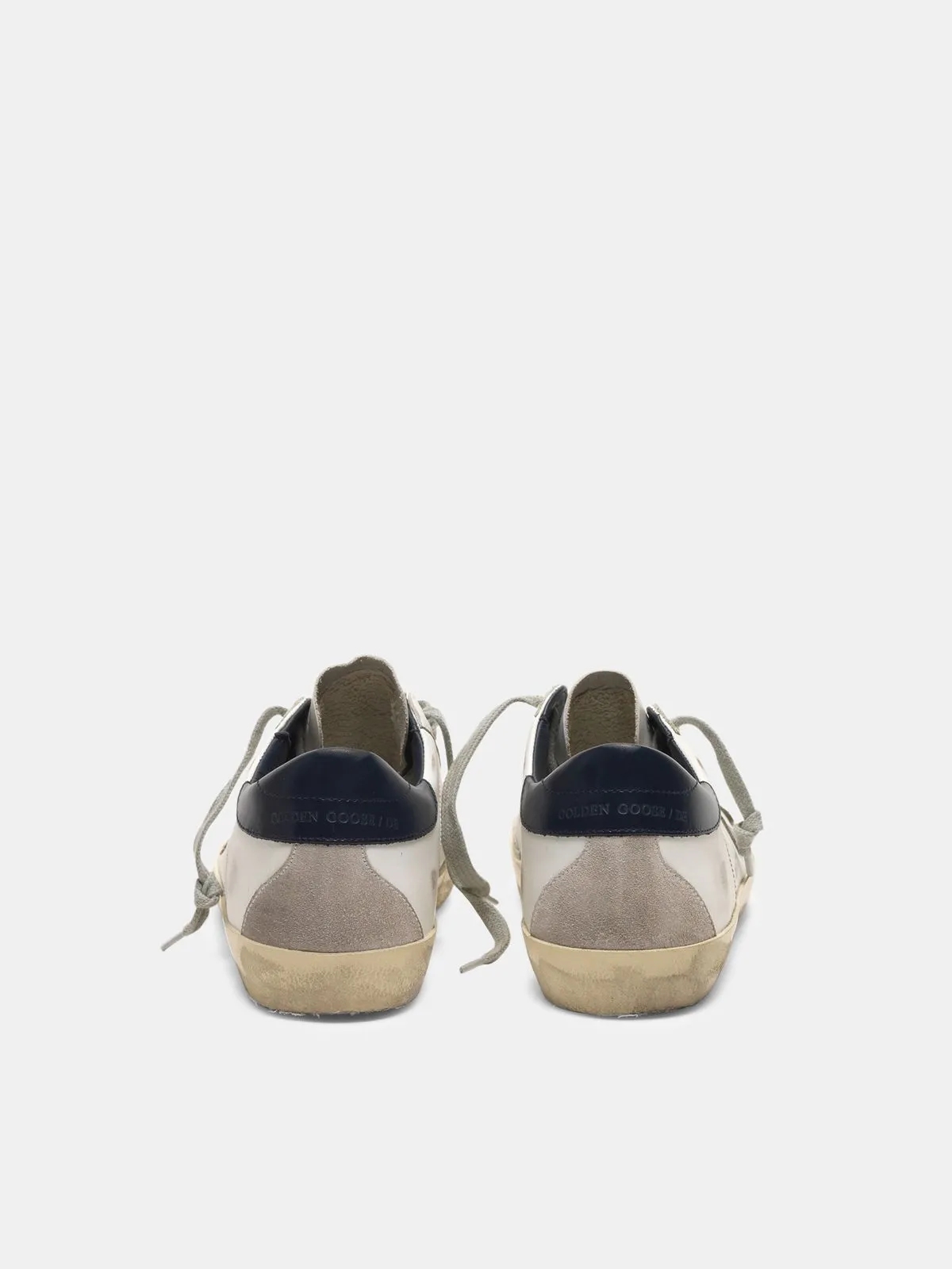 Star Super-Star sneakers in suede with blue heel tab