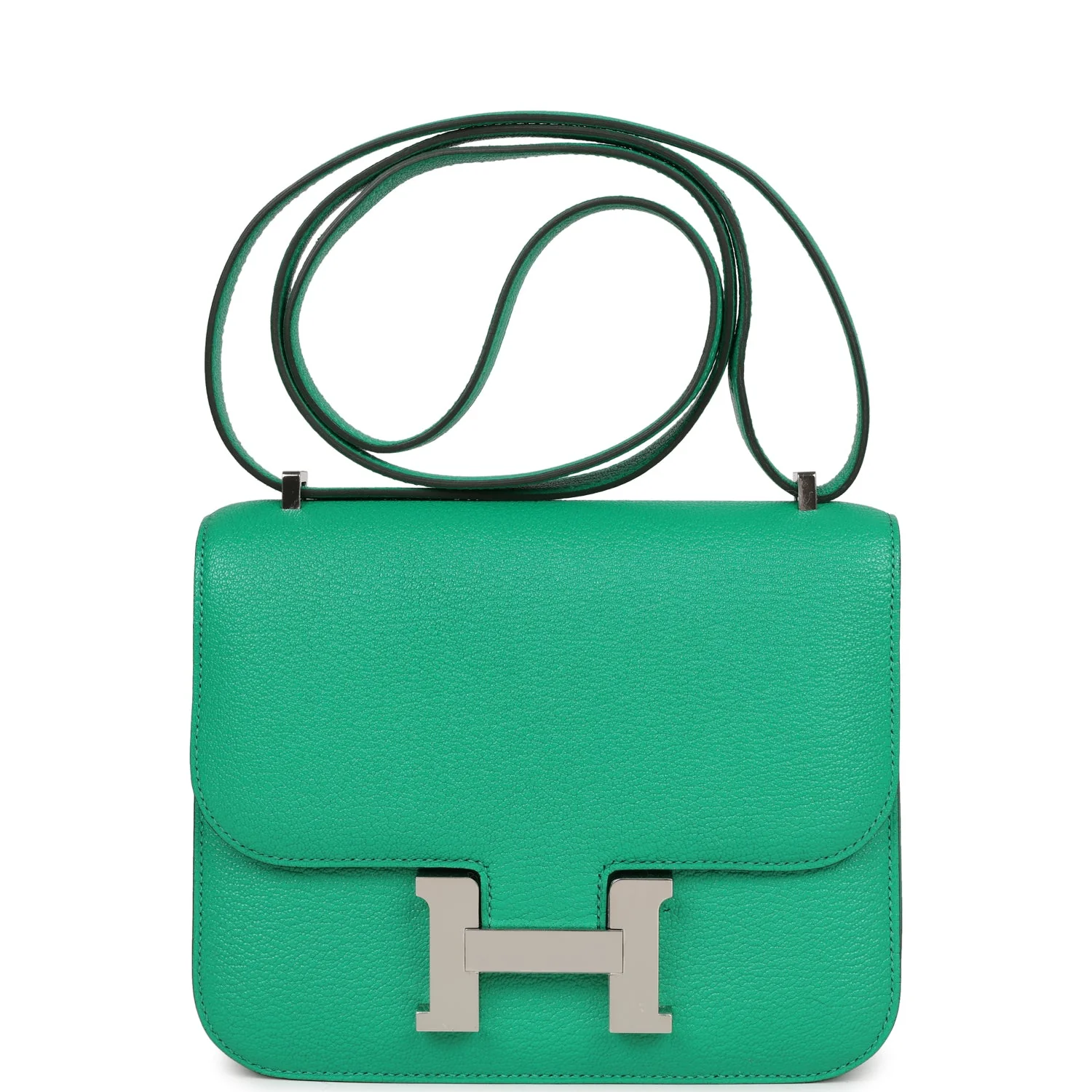 Hermes Constance 18 Menthe Chevre Mysore Palladium Hardware