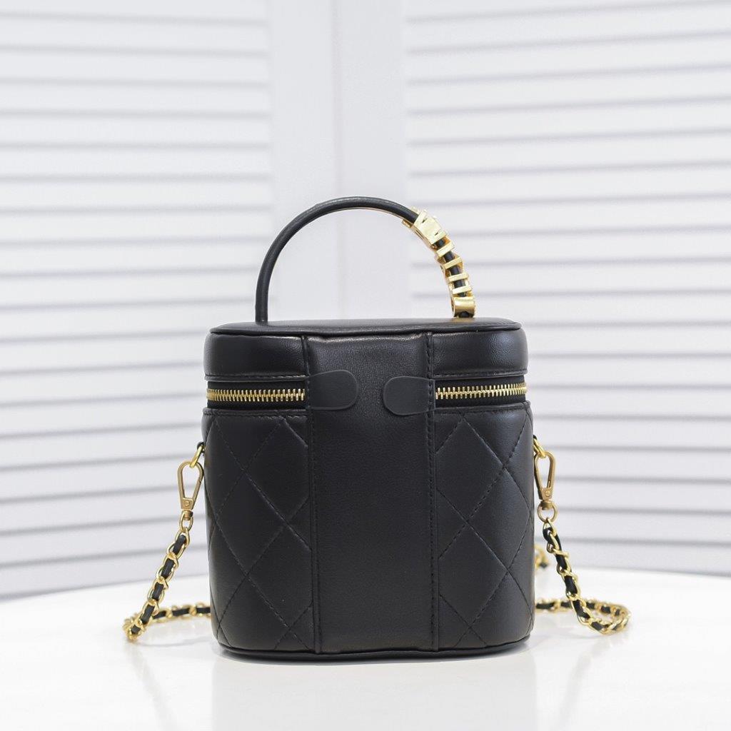 Chanel limited edition small bucket bag - black