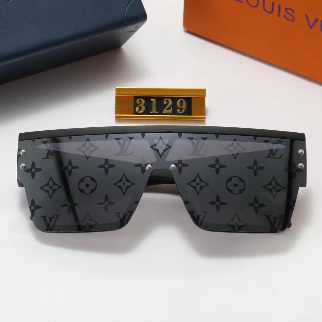 3-color fashion four-leaf clover print lens sunglasses