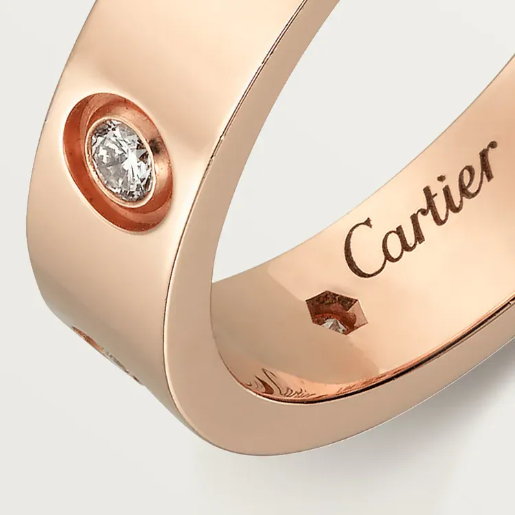 LOVE WEDDING BAND, 8 DIAMONDS