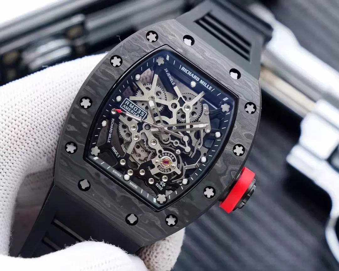 RM 35-02 Blue Dial Black Bezel Black Rubber Strap RUML3