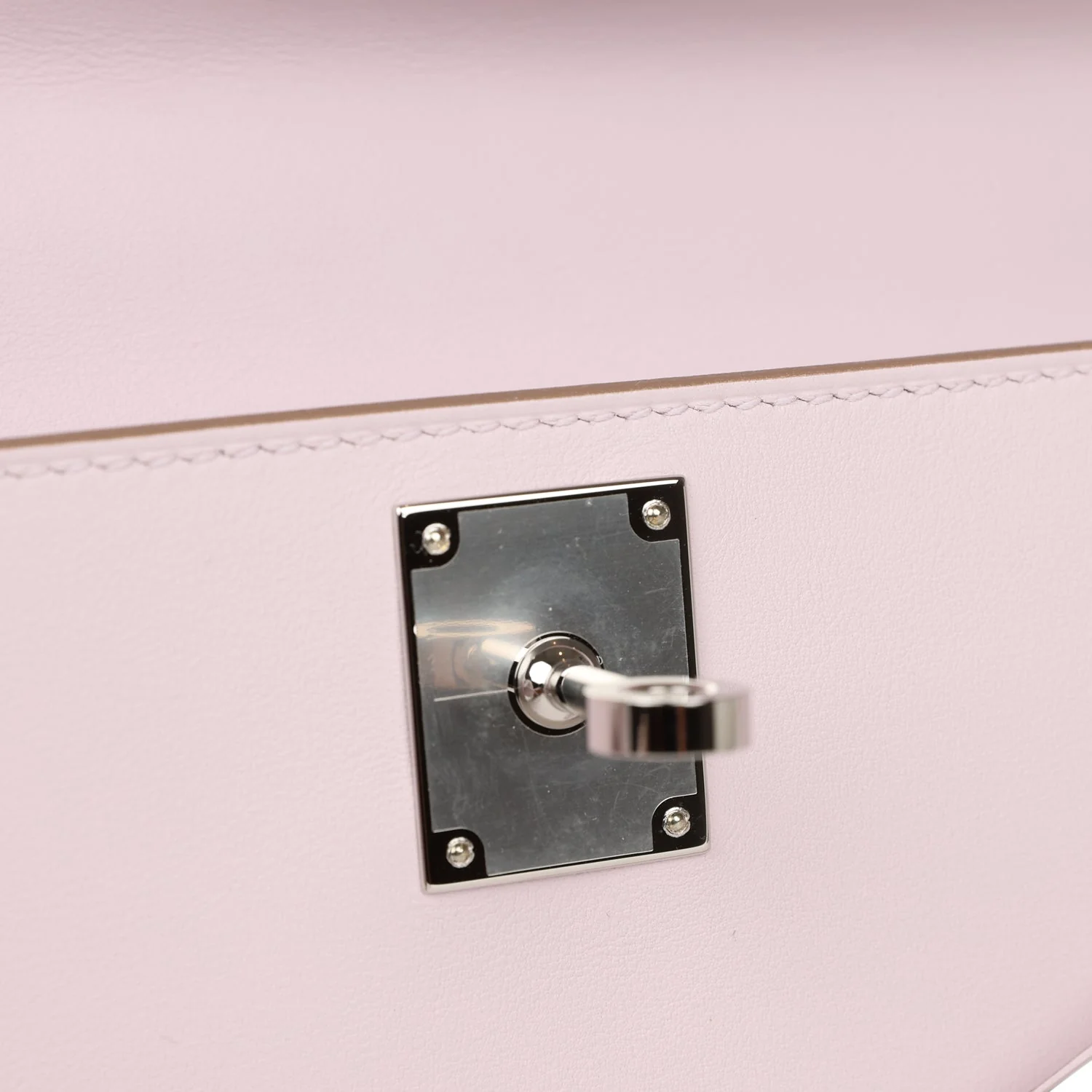 Hermes Kelly Cut Mauve Pale Swift Palladium Hardware